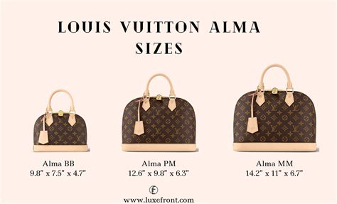 louis vuitton alma size guide|louis vuitton alma 103.